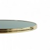 Plateau de table Rond Vert Cerclage laiton Bistromania