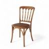 chaise de bistrot en bois napoléon assise tressée
