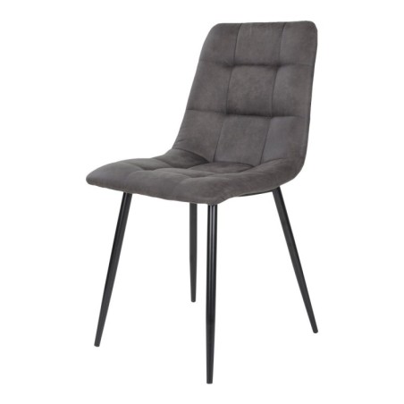 chaise de salle à manger middelfart similicuir gris house nordic