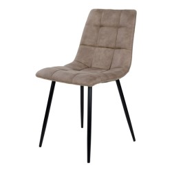 chaise de salle à manger Middelfart microfibre taupe marron clair marque house nordic