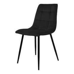 chaise de salle à manger middelfart marque house nordic en velours noir