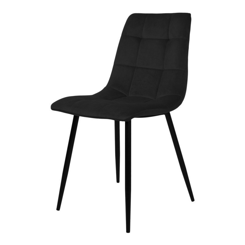 chaise de salle à manger middelfart marque house nordic en velours noir