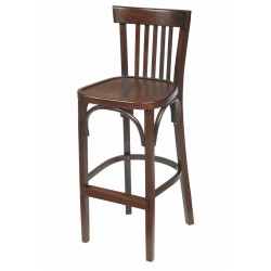 chaise de bar bistrot châtelet bois foncé. Chaise haute en bois bistrot paris