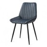 chaise de salle à manger en cuir bleu design restaurant