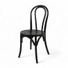 Chaise d'intérieur bois noir assise noir