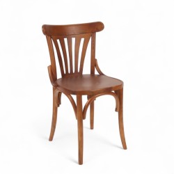 chaise de café parisien en bois foncé HALLES esprit thonet chaise chr