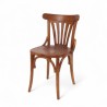 chaise de bistrot parisien en bois foncé HALLES esprit thonet chaise chr