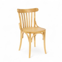 chaise de bistrot parisien CHATELET en bois clair. Chaise café parisien pas chère
