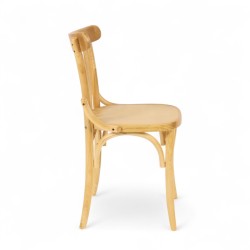 chaise de bistrot parisien CHATELET en bois clair. Chaise café parisien pas chère