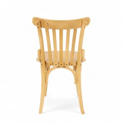 chaise de brasserie parisienne CHATELET en bois clair. Chaise café parisien pas chère
