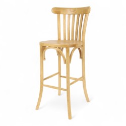 chaise de bar bistrot châtelet bois clair. Chaise haute en bois bistrot paris