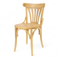 chaise d'intérieur bistrot châtelet bois clair. Chaise haute en bois bistrot paris