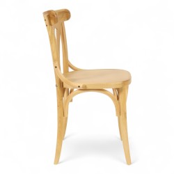 chaise d'intérieur bistrot châtelet bois clair. Chaise haute en bois bistrot paris
