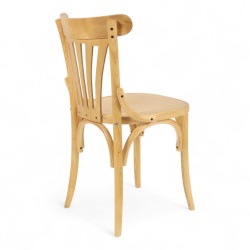chaise d'intérieur bistrot châtelet bois clair. Chaise style baumann en bois paris