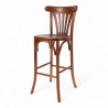 chaise de bistrot parisien en bois foncé HALLES esprit thonet chaise chr