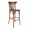 chaise de bistrot parisien en bois foncé HALLES esprit thonet chaise chr