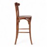chaise haute bistrot parisien en bois foncé HALLES esprit thonet chaise chr