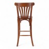 chaise de bistrot parisien en bois foncé HALLES esprit thonet chaise chr