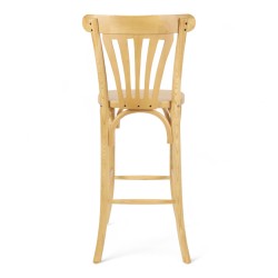 chaise de bar style bistrot parisien en bois naturel HALLES esprit thonet chaise chr