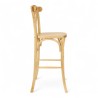 chaise de comptoir parisien en bois naturel HALLES esprit thonet chaise chr
