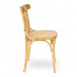 chaise de bistrot parisien CHATELET en bois clair. Chaise café parisien pas chère