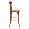 Chaise de bar café châtelet bois foncé. Chaise haute en bois bistrot paris