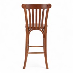 Chaise de bar bistrot châtelet bois foncé. Chaise haute en bois bistrot paris
