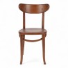 Chaise d'intérieur bistrot halles bois foncé. Chaise en bois bistrot paris