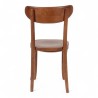 Chaise d'intérieur bistrot halles bois foncé. Chaise en bois bistrot paris