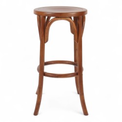 tabouret de bar en bois d'orme design pour intérieur de restaurant