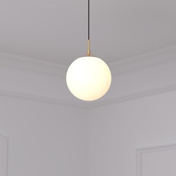 Suspension SDIR - Globe en Verre Blanc D 20 cm