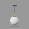 Suspension SDIR - Boule en Verre Blanc