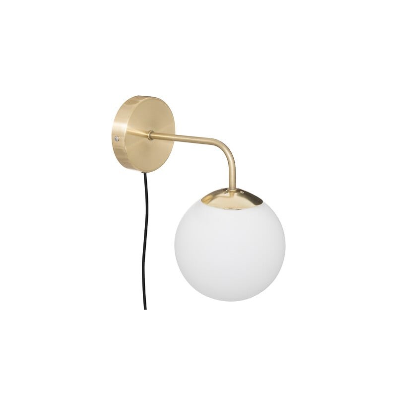 Applique murale SDIR - Globe Blanc Opalin