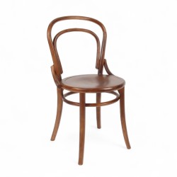 Chaise de bistrot Parisien THONON en bois d'orme foncé. Matériel professionnel CHR