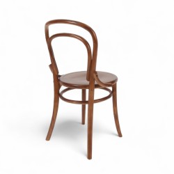Chaise de bistrot Parisien THONON en bois d'orme foncé. Matériel professionnel CHR