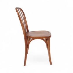 Chaise de bistrot Parisien ANNECY en bois d'orme foncé. Matériel professionnel CHR