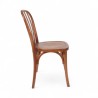 Chaise de bistrot Parisien ANNECY en bois d'orme foncé. Matériel professionnel CHR