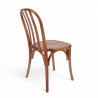 Chaise de bistrot Parisien ANNECY en bois d'orme foncé. Matériel professionnel CHR