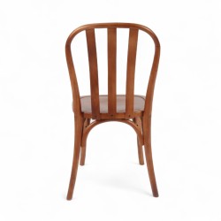 Chaise de bistrot Parisien ANNECY en bois d'orme foncé. Matériel professionnel CHR