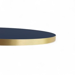 Plateau de table bistrot tradition couleur Bleu Marine, chants dorés PVC. Bistromania qualité CHR Professionnelle