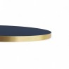Plateau de table bistrot tradition couleur Bleu Marine, chants dorés PVC. Bistromania qualité CHR Professionnelle