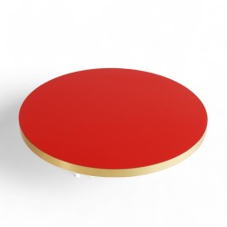 Plateau de table bistrot tradition couleur Rouge, chants dorés PVC bistromania qualité chr Professionnelle