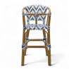 chaise pour bébé de terrasse restaurant Bistromania tressage bleu blanc extérieur ALMA