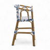 chaise pour bébé de terrasse restaurant Bistromania tressage bleu blanc extérieur ALMA