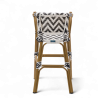 chaise pour bébé de terrasse restaurant Bistromania tressage noir blanc extérieur ALMA
