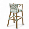 chaise pour bébé de terrasse restaurant Bistromania tressage vert clair blanc extérieur ALMA