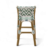 chaise pour bébé de terrasse restaurant Bistromania tressage vert foncé blanc extérieur ALMA