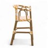 chaise pour bébé de terrasse restaurant Bistromania tressage jaune blanc extérieur ALMA