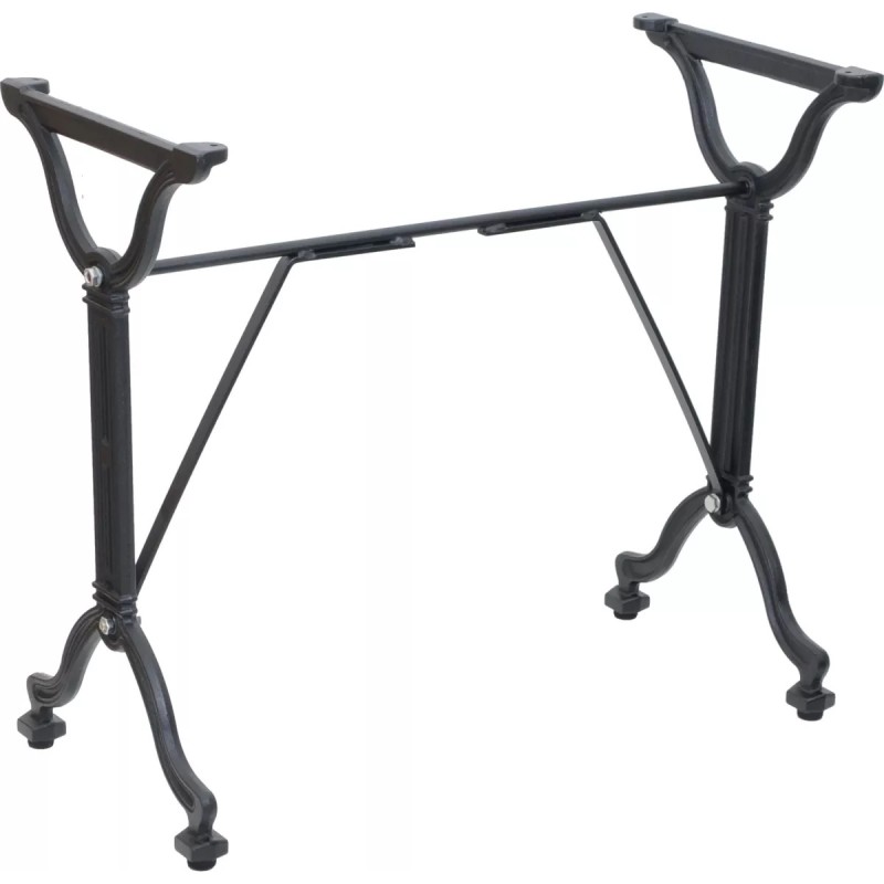 Pied de table latéral BISTROT. Grand pied de table brasserie en fonte noir.