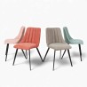 Chaises Milan en tissu coloré et confortable
